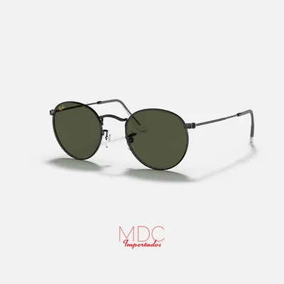 Round Metal Negro Verde RB3447